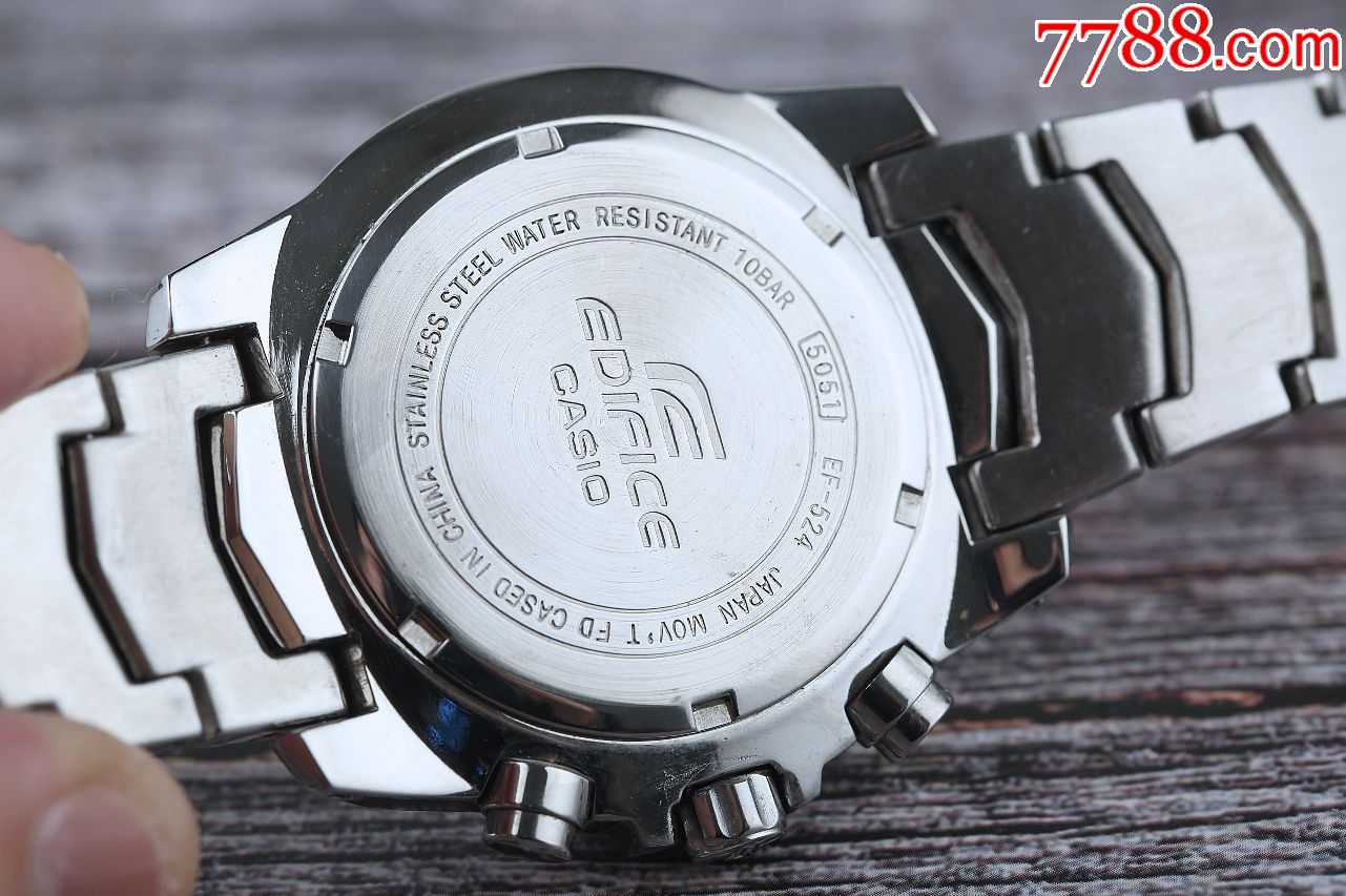 日本卡西欧石英表100m优雅运动型六针计时款粗狂运动感白盘