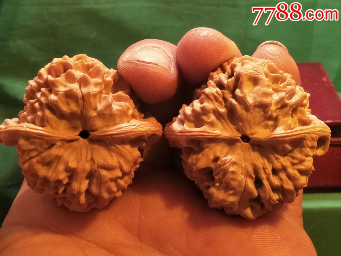 老树闷尖矮桩火焰纹官帽_文玩核桃_第6张