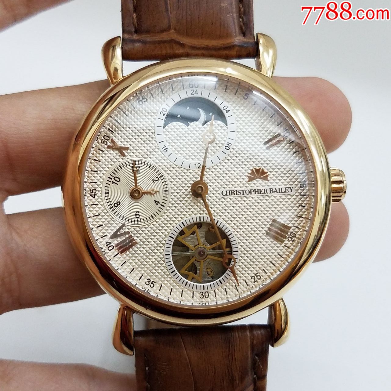 品牌】珂芮柏蒂自动机械男表【精磨机芯,透明底盖】_手表/腕表_第1张