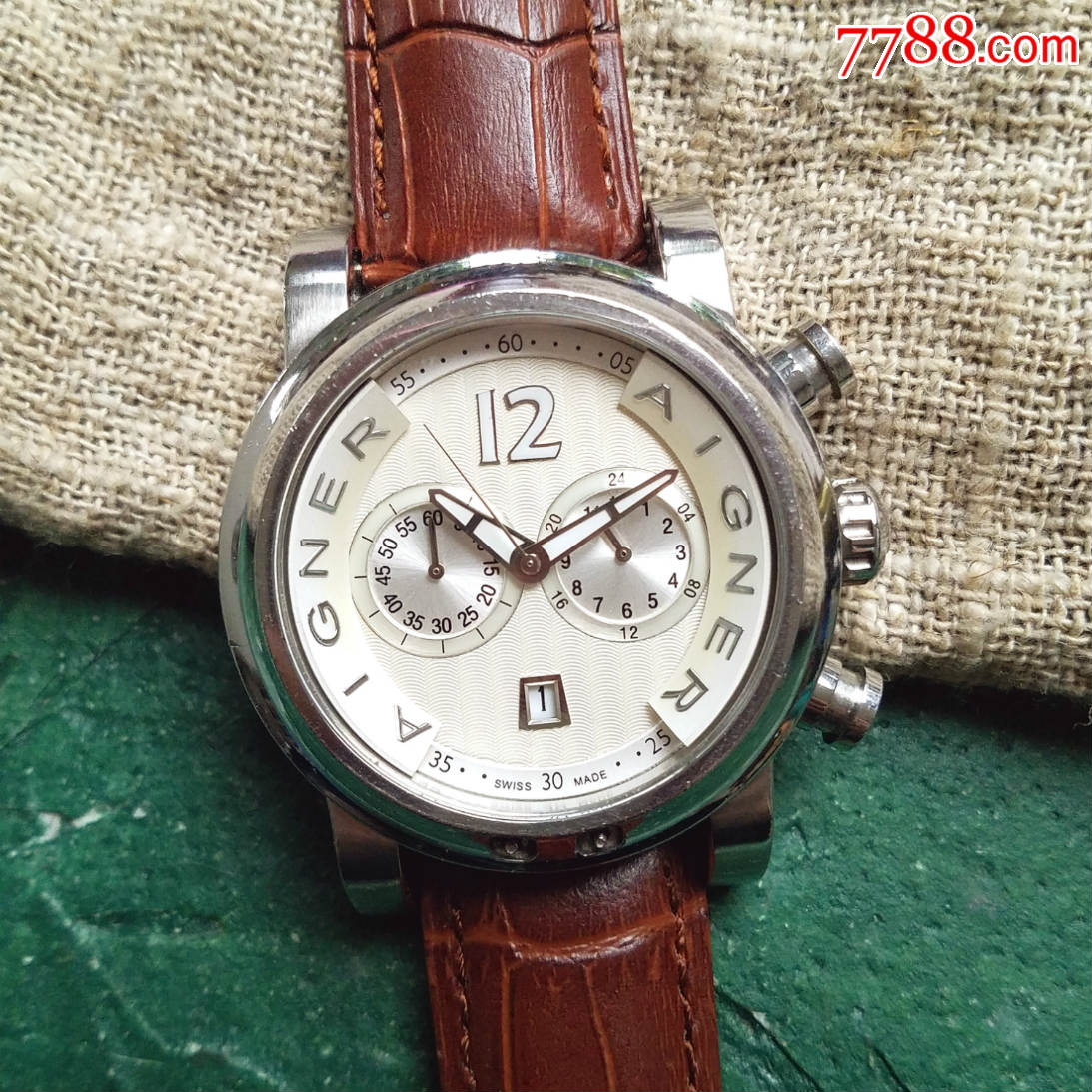 【独特立体品牌内圈设计!】德国奢侈时装品牌-aigner艾格纳-石英男表