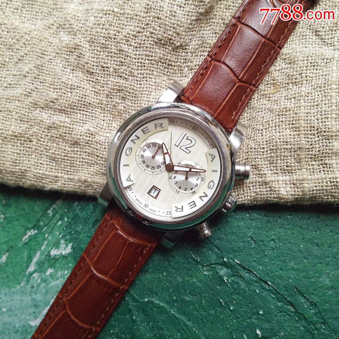 【独特立体品牌内圈设计!】德国奢侈时装品牌-aigner艾格纳-石英男表