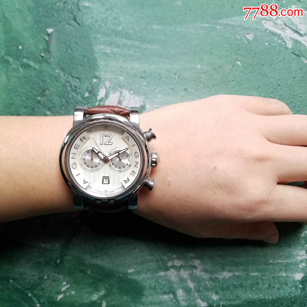 【独特立体品牌内圈设计!】德国奢侈时装品牌-aigner艾格纳-石英男表