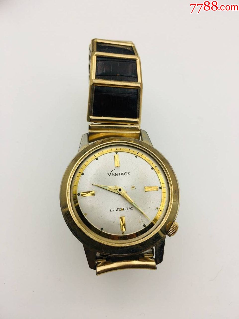 瑞士产包金vantage石英古董手表腕表--直径36.6mm.