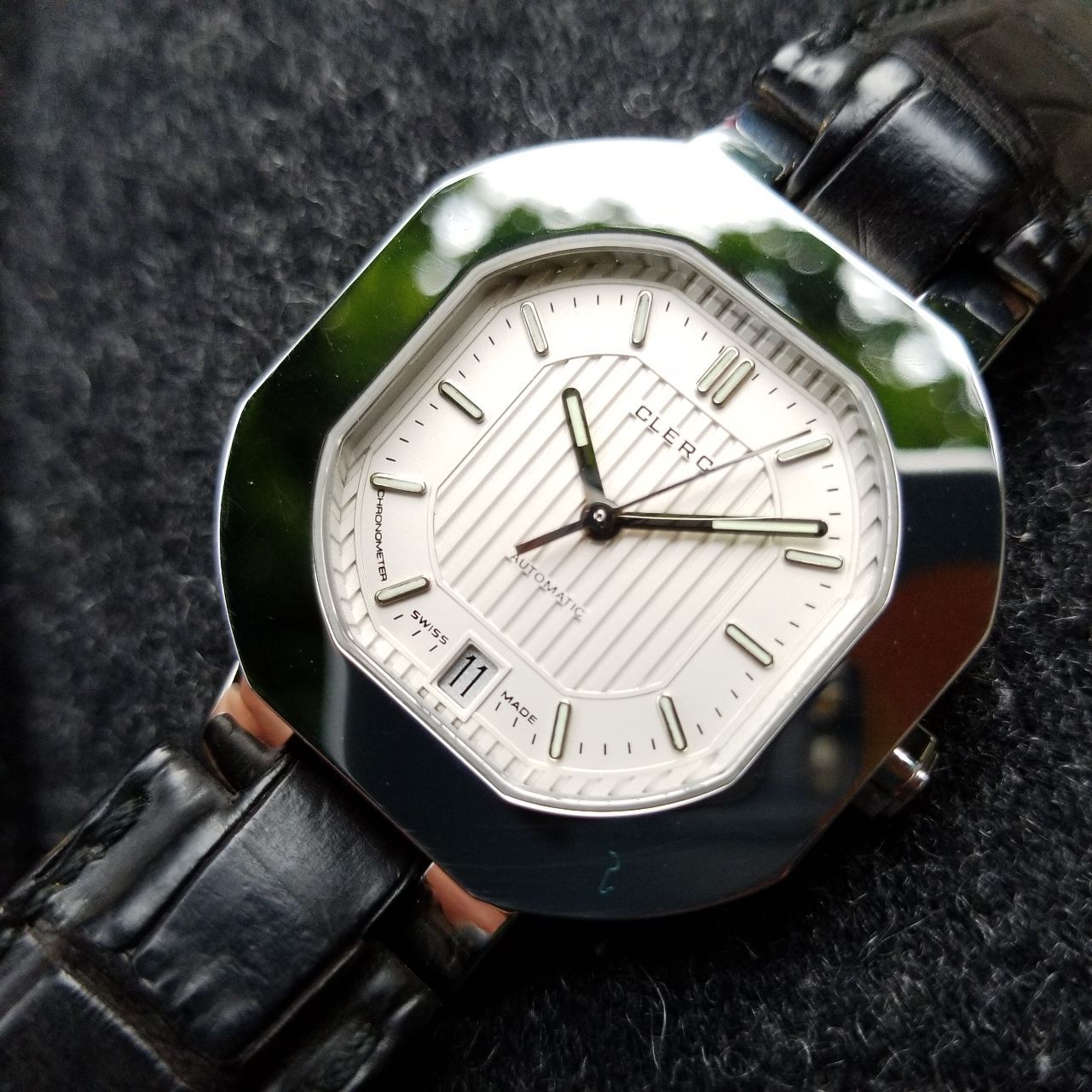 【极品成色】【天文台认证】瑞士-clerc卡洛卡-自动机械男表_手表