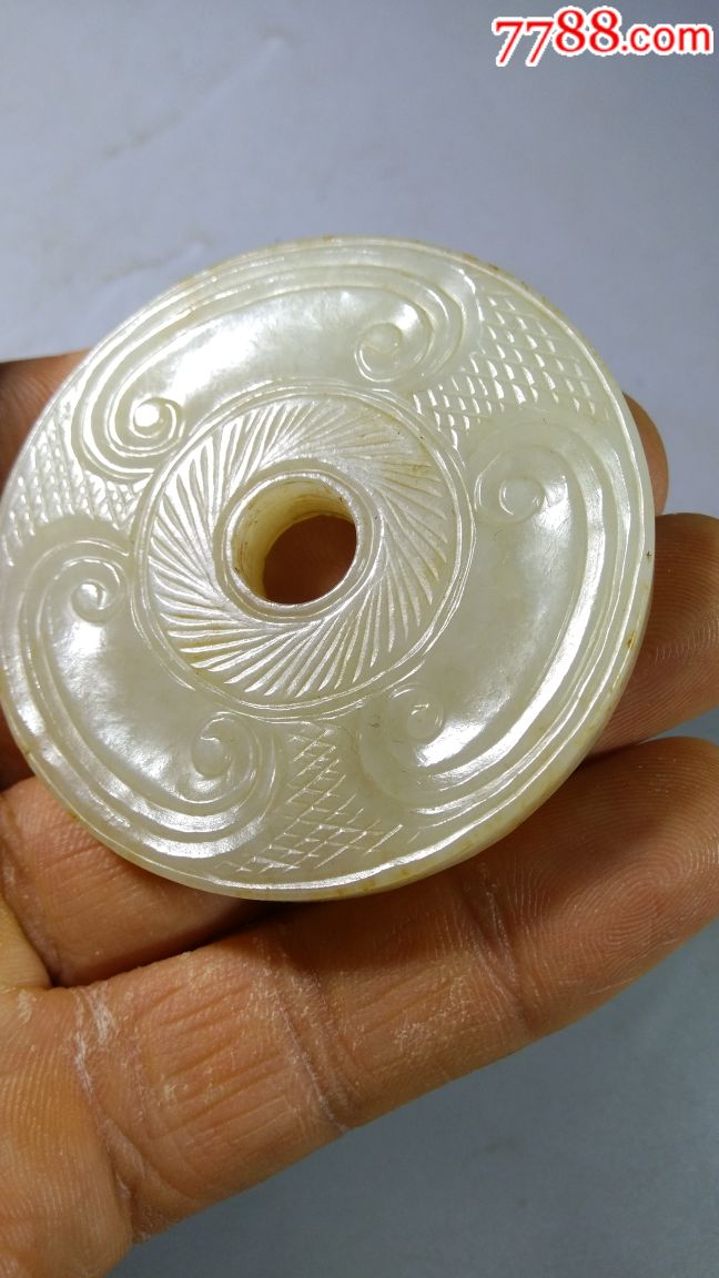 明代和田玉老玉璧