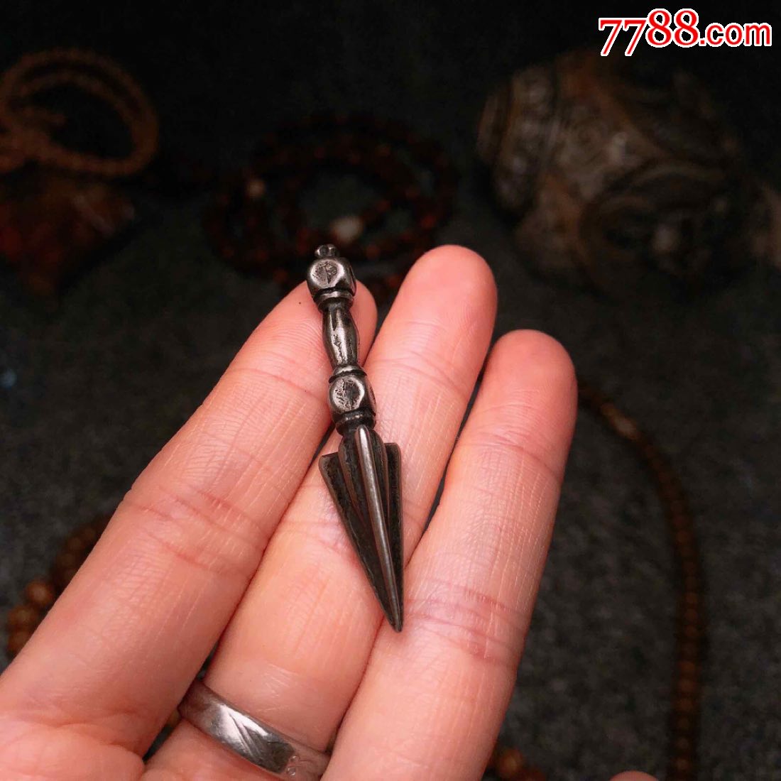 藏传佛教铁质金刚杵普巴杵降魔杵挂件配饰小杵