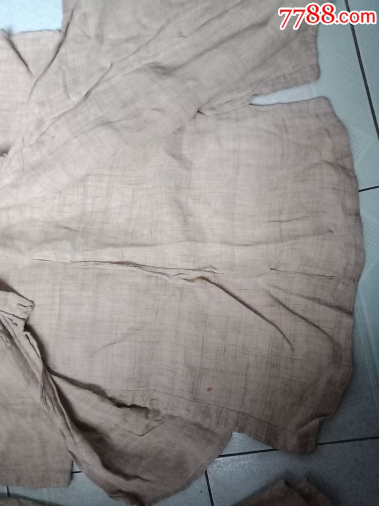 清代麻布裤子衣服一套