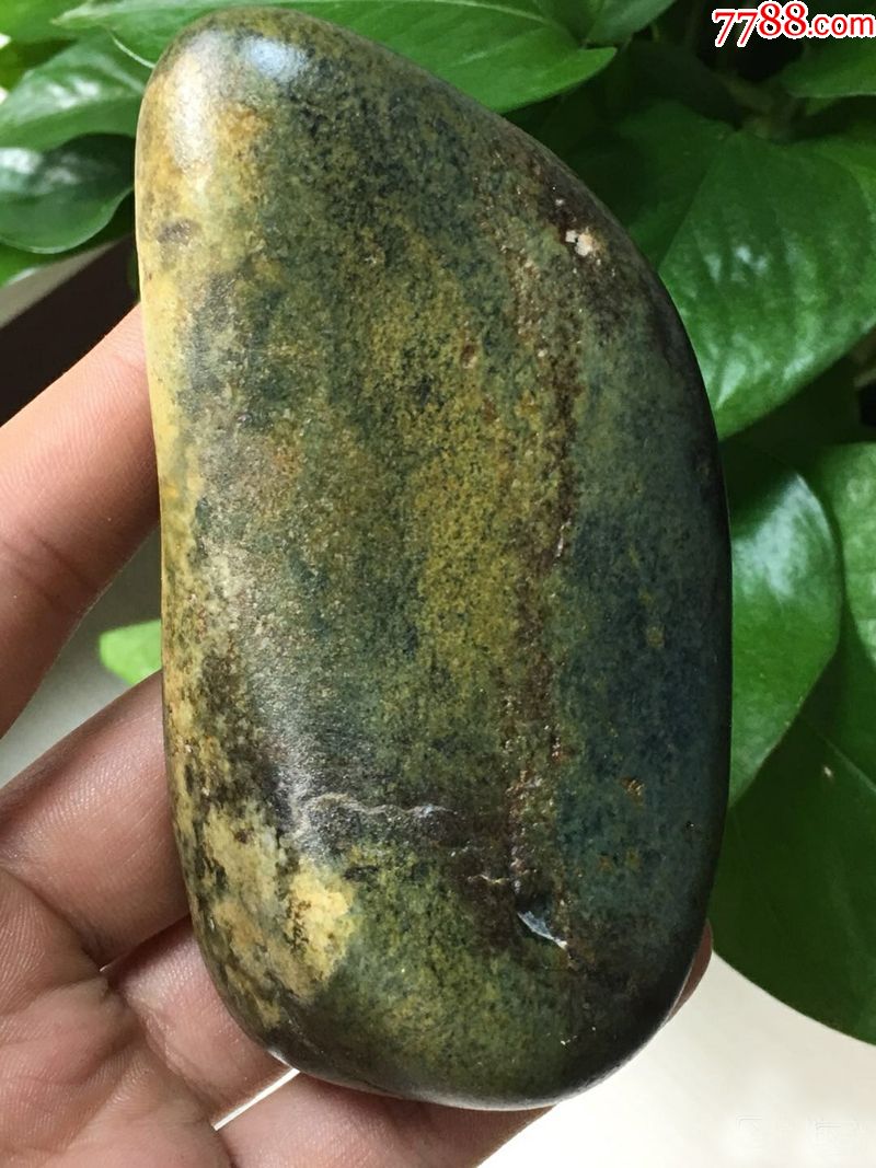 和田玉青碧原石294g