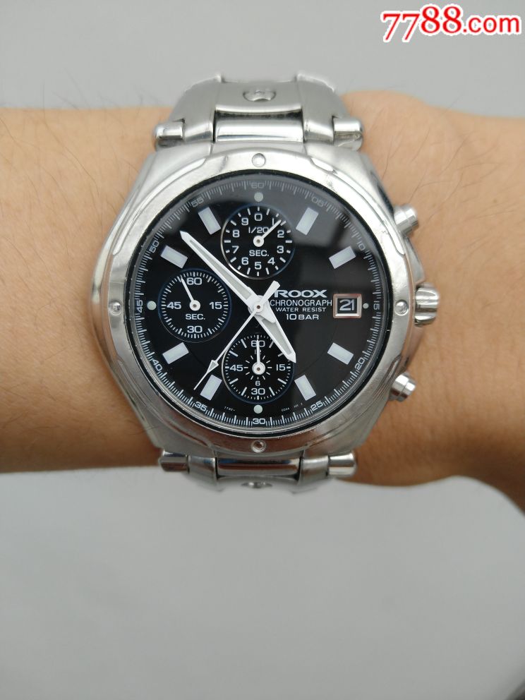 极品精工7t92多功能计时男表