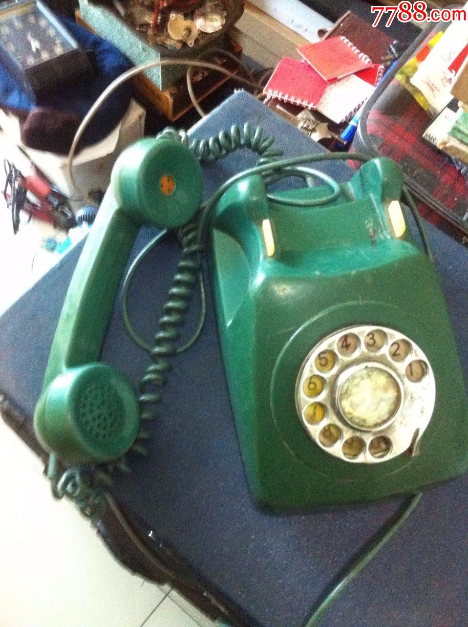 一元起拍70年代邮电局专用拨盘电话功能正常,,旧电话机_第2张