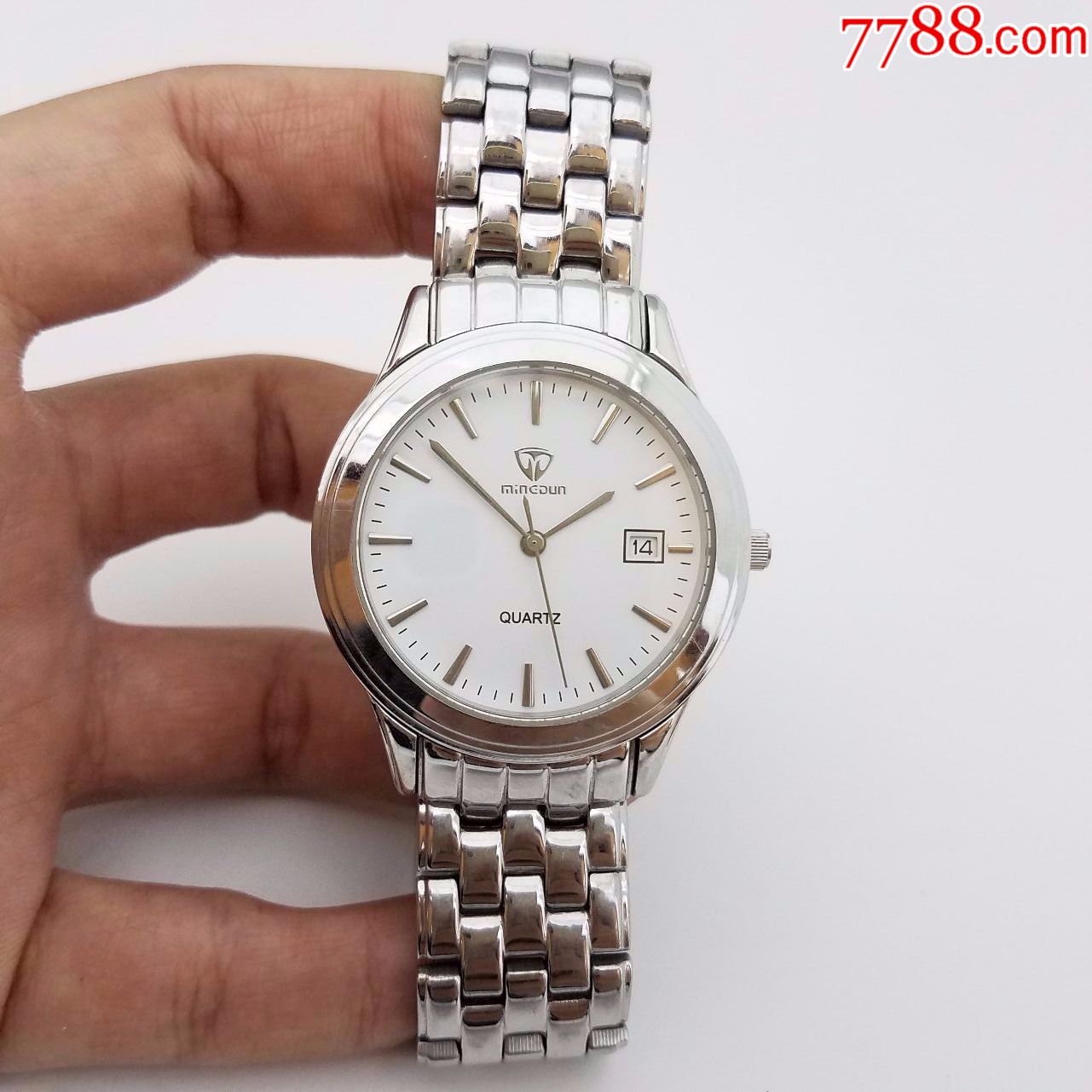 名盾电子男表【简约优雅表款】【走时正常,日历好使】_手表/腕表_第1