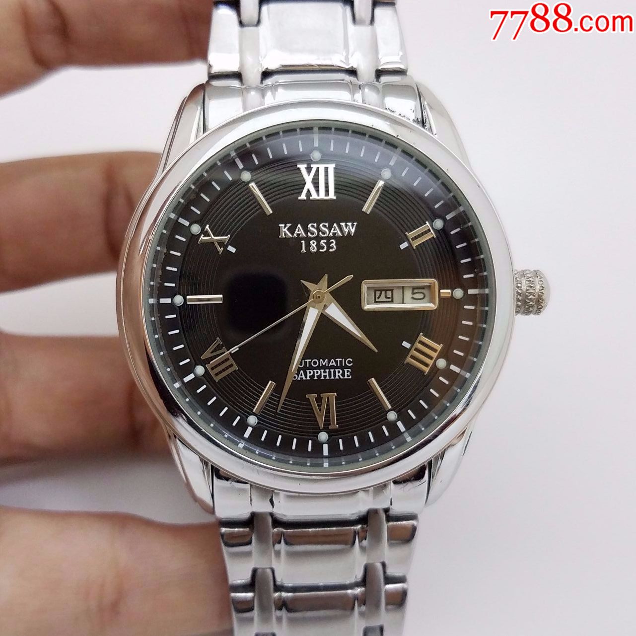 kassaw自动机械男表【搭载西铁城机芯,透明底盖】【能走时,日历好使】