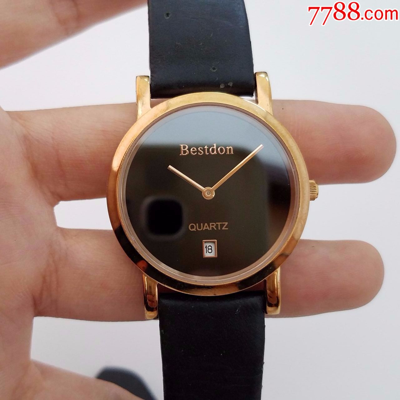 bestdon电子表【优雅简约玫瑰金表款】【走时正常】【日历好使】,手表