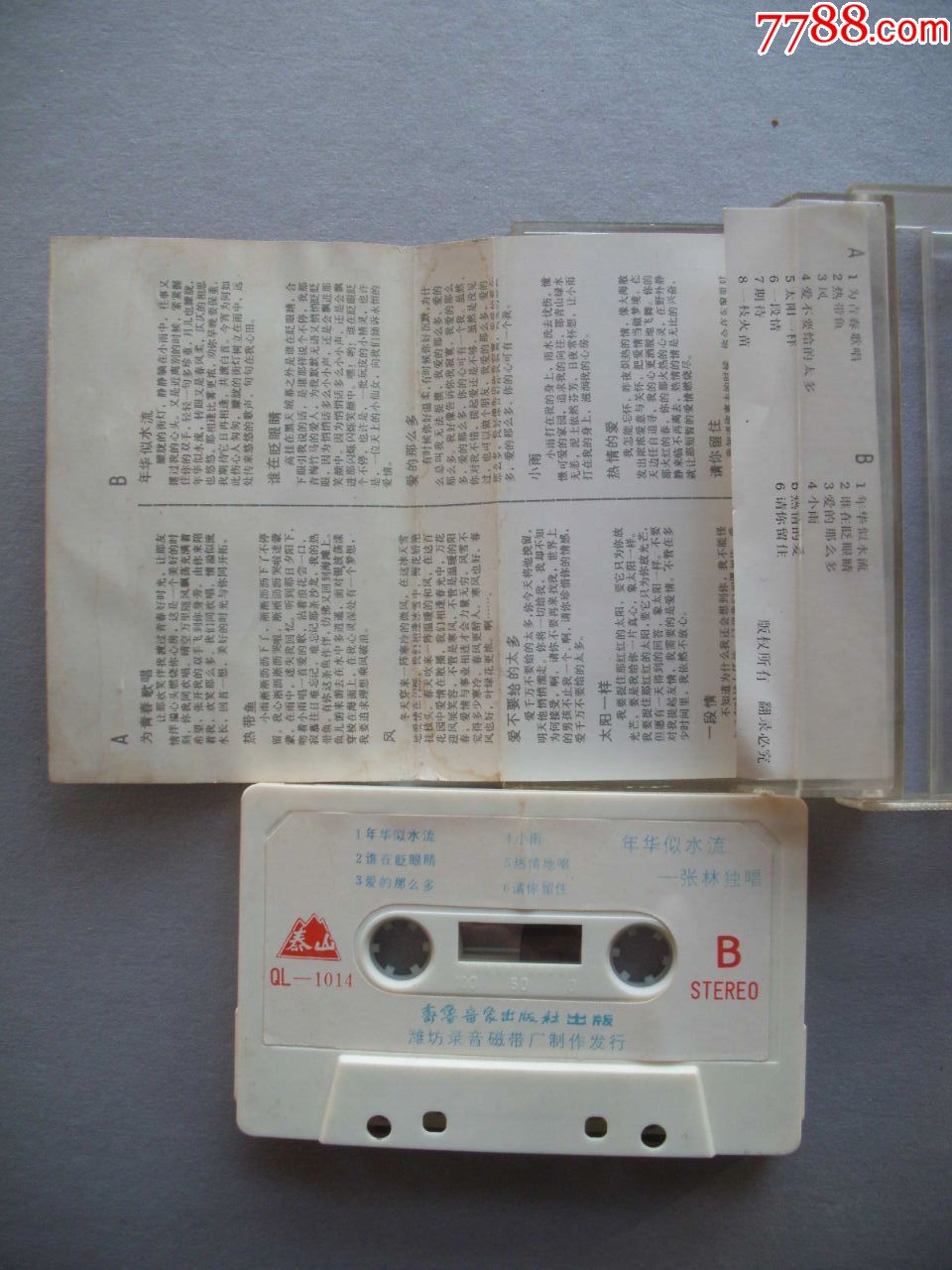 张林独唱集=年华似流水【少!】