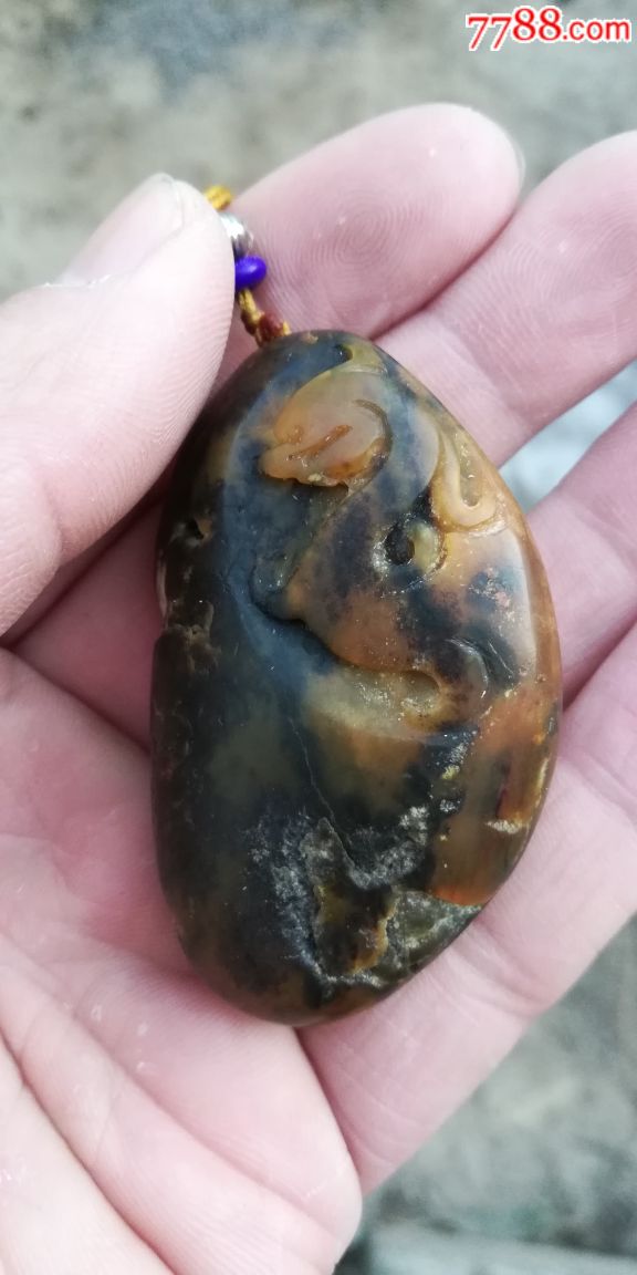 虎皮和田籽料_和田玉_第2张