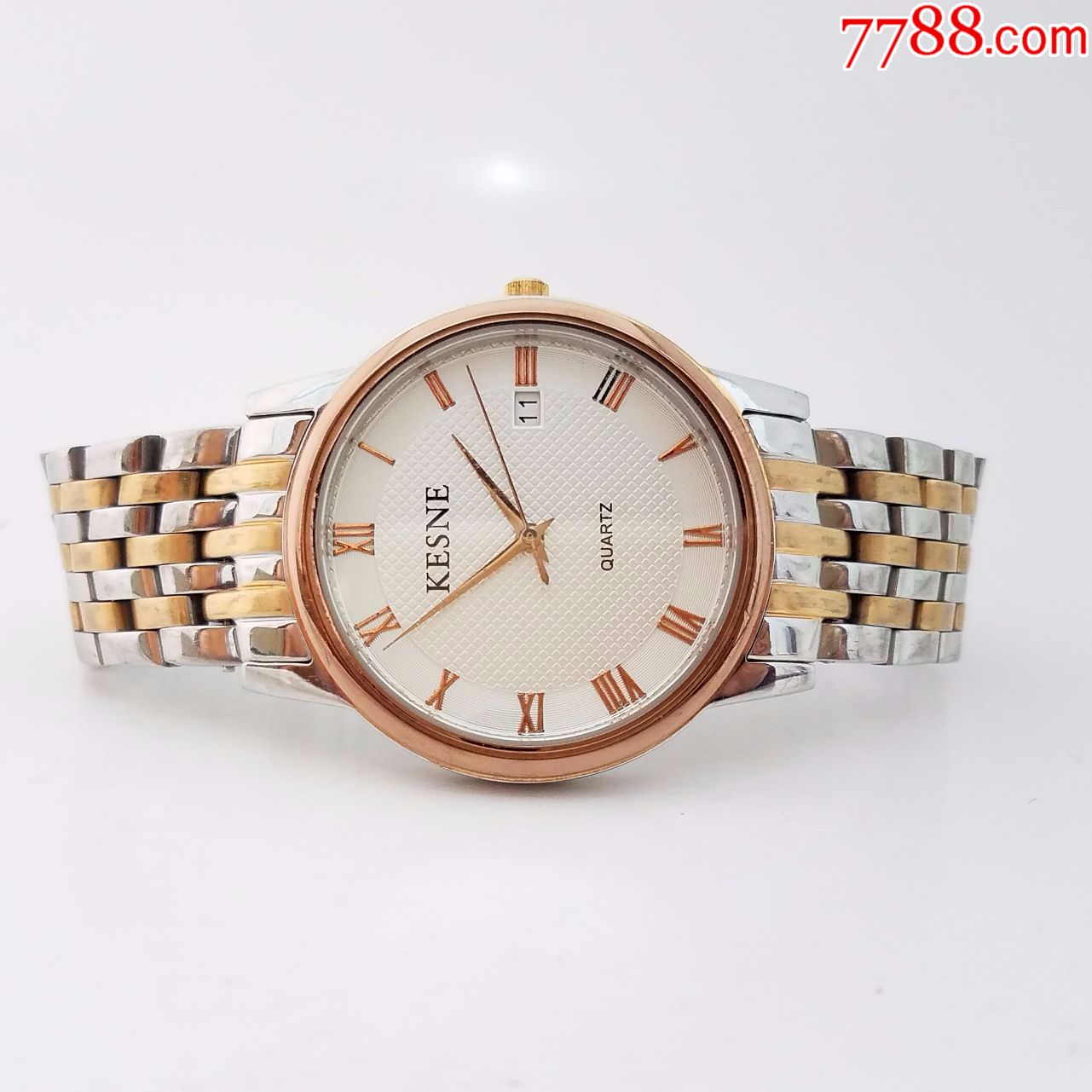 金表款】【复古罗马刻度】【走时正常,日历好使】_手表/腕表_第4张