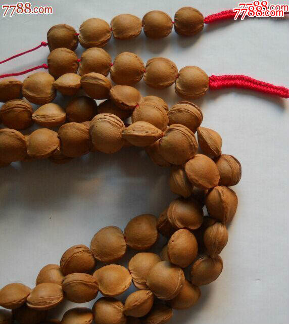 很少见精品野生杏核108颗手串