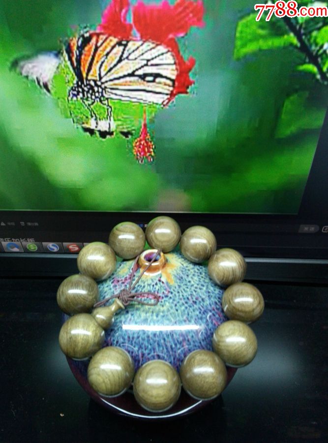 千年阴沉金丝楠木手串20mm…16号～佛缘