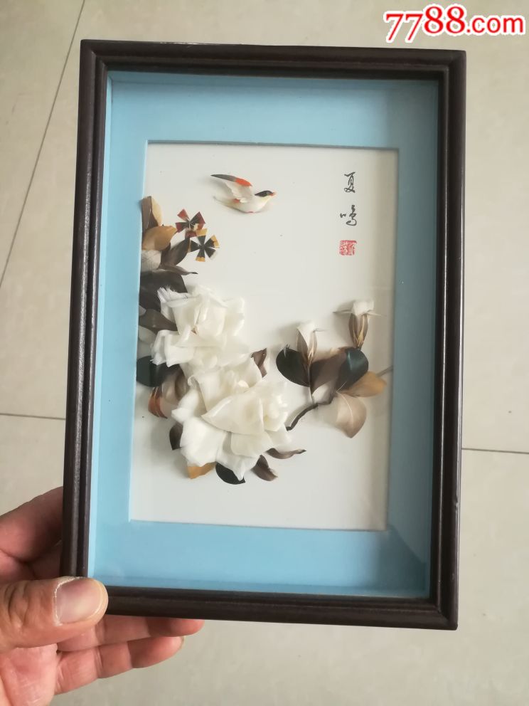 出口时期羽毛画