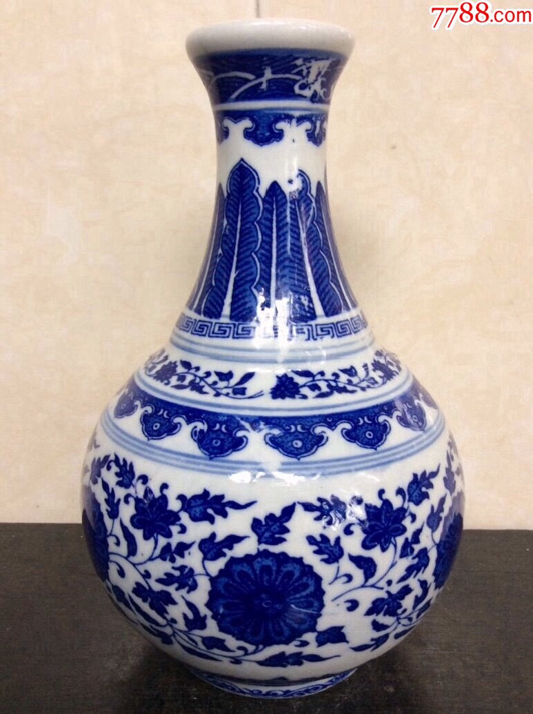 景德镇制青花甘肃古河州酒酒瓶