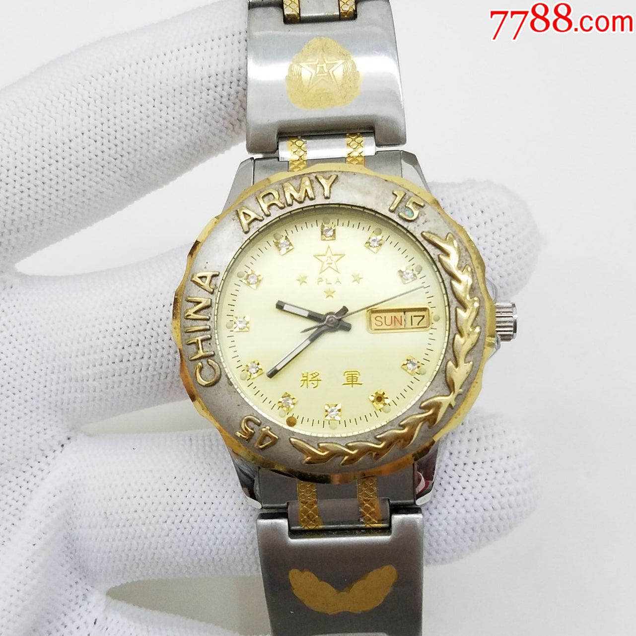 将军自动机械男表【金机芯,机芯新净】【优雅间金表款】【活动旋转