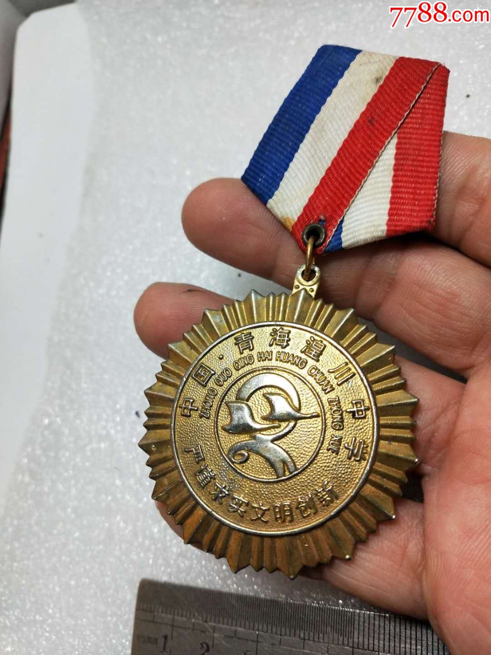 中国青海湟川中学铜奖章,校徽/毕业章_第1张