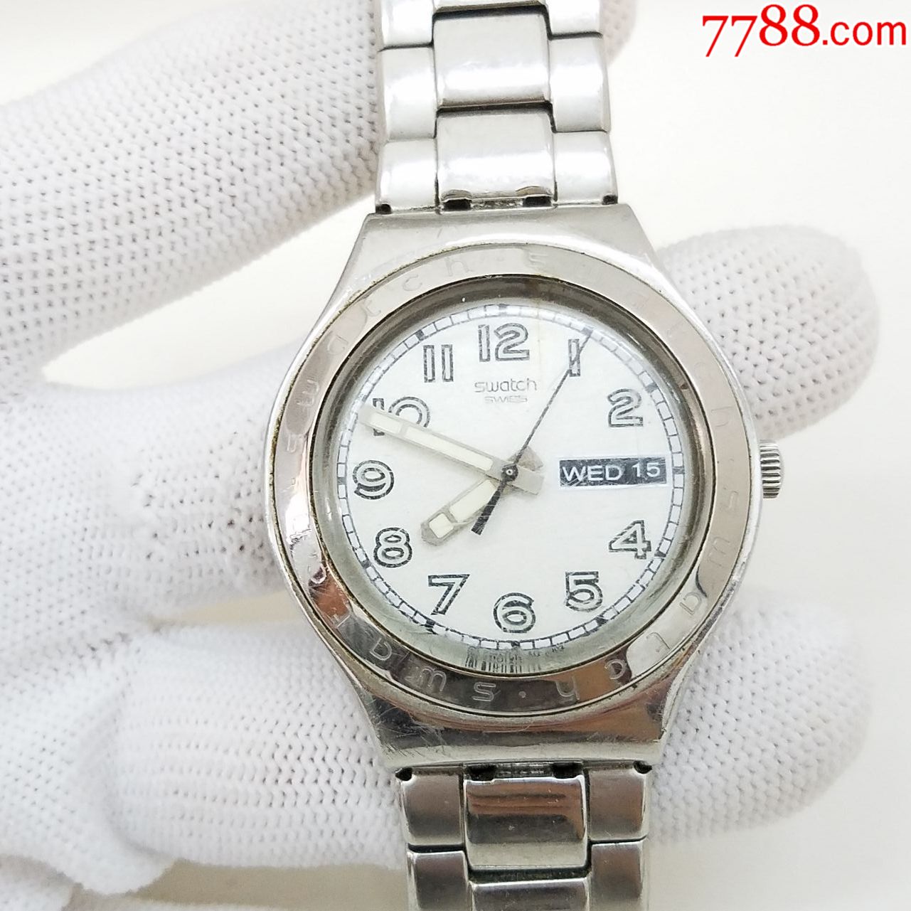 斯沃琪电子男表【瑞士v8认证机芯】【夜光漂亮】【走时正常】_手表