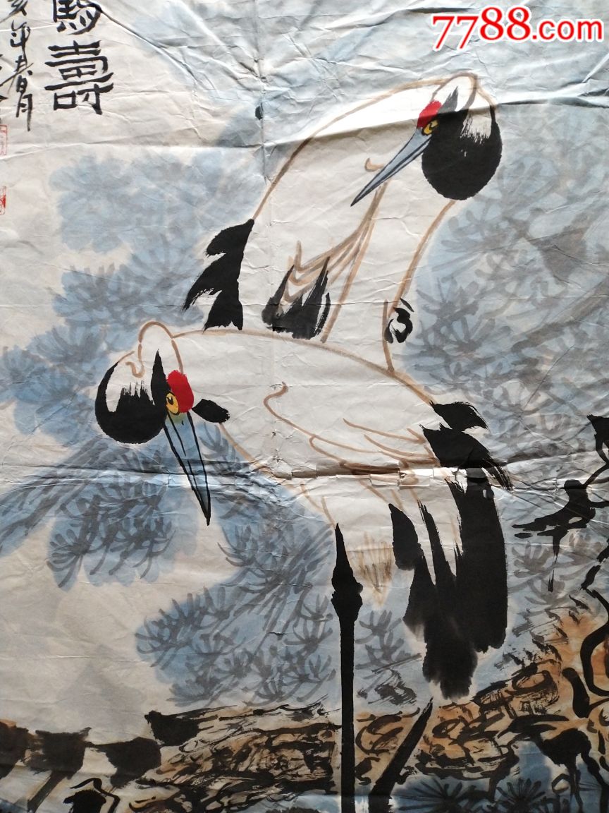 刘兴奎松鹤花鸟图