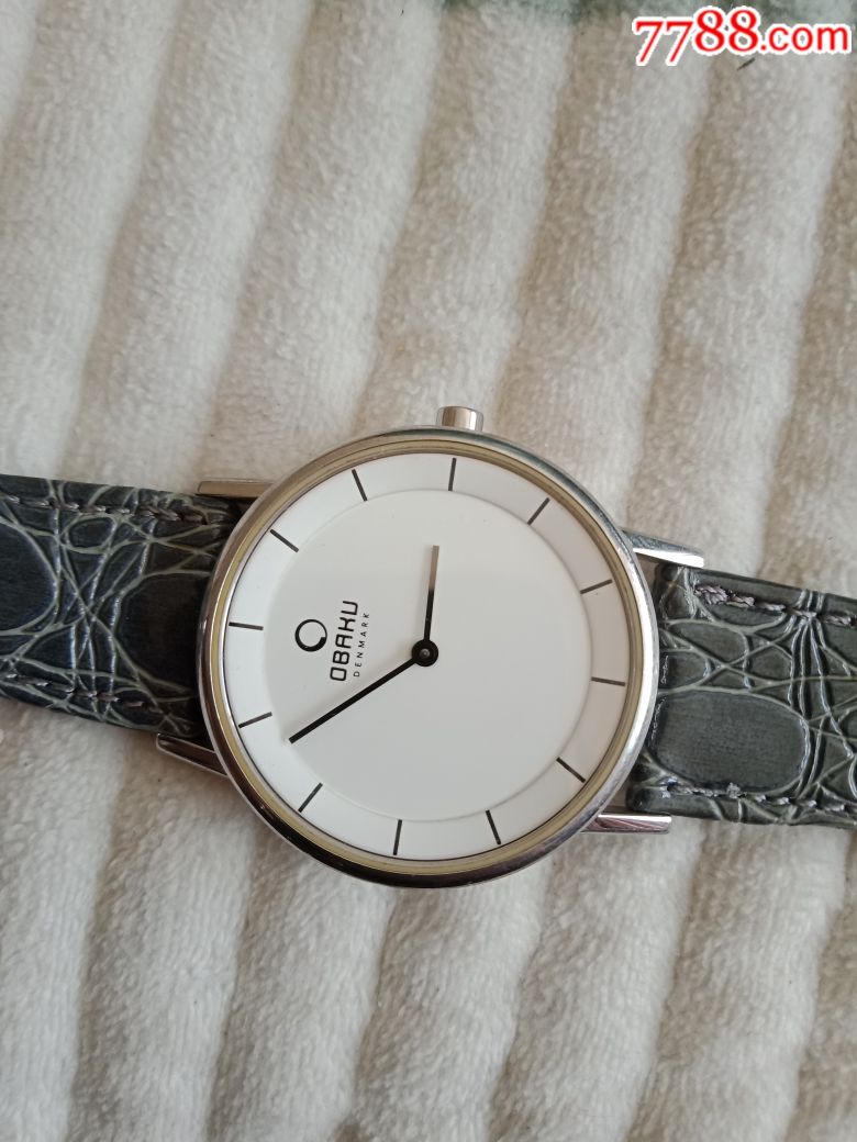 瑞士机芯两针,超薄欧柏宝石英表男表_手表/腕表_第2张