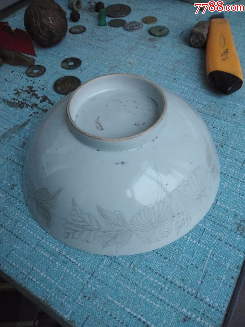 民国刻瓷碗_价格360元【老李铺货】_第1张