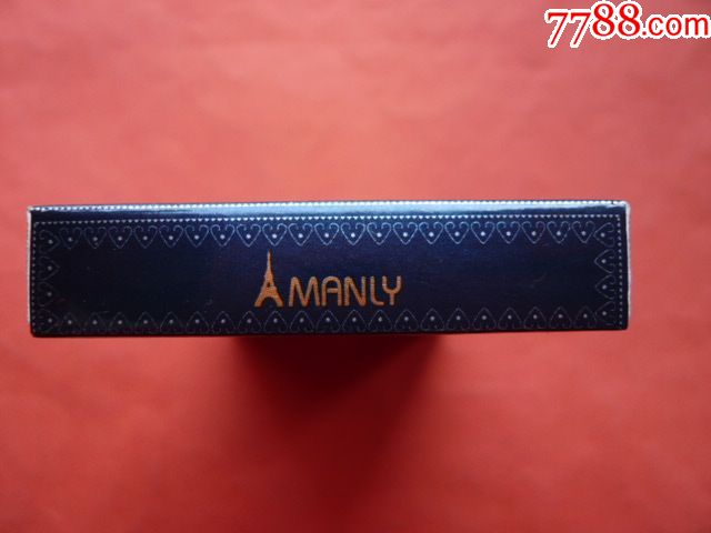 烟标:男人气概manly景泰典蓝1905,焦5,支架锡纸全.