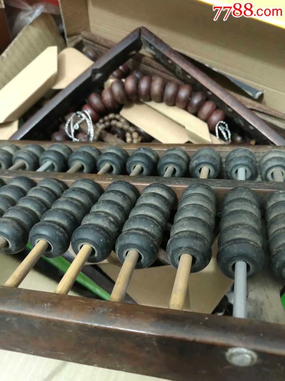 稀少老算盘人造珠