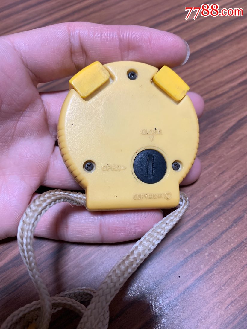 怀旧老跑表秒表黄色亚运会纪念老玩具