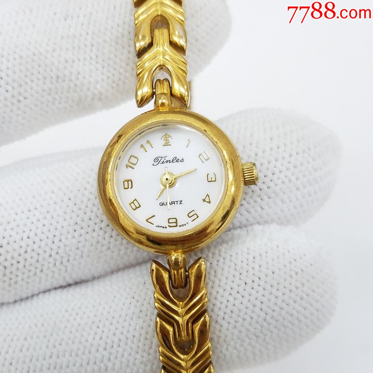 瑞士finees石英女表【瑞士进口机芯】【手链金表款】【金刻度金针】