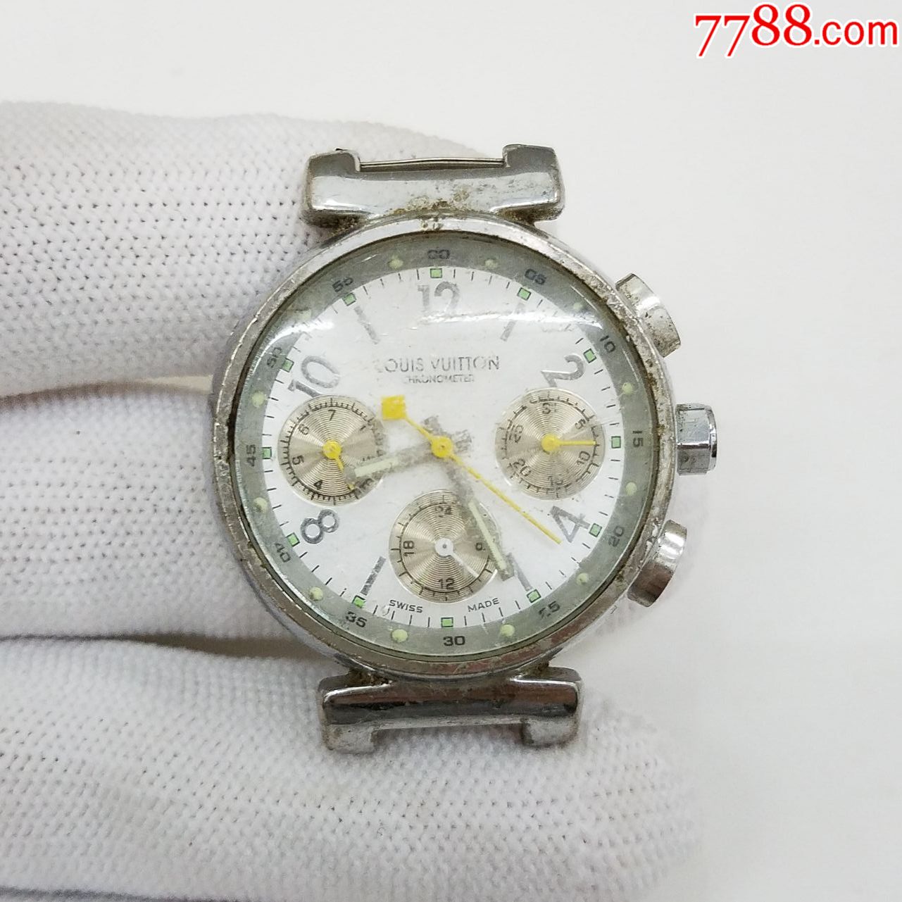 自动机械表【经典3眼放射拉丝纹表盘】【夜光漂亮】【能走时】