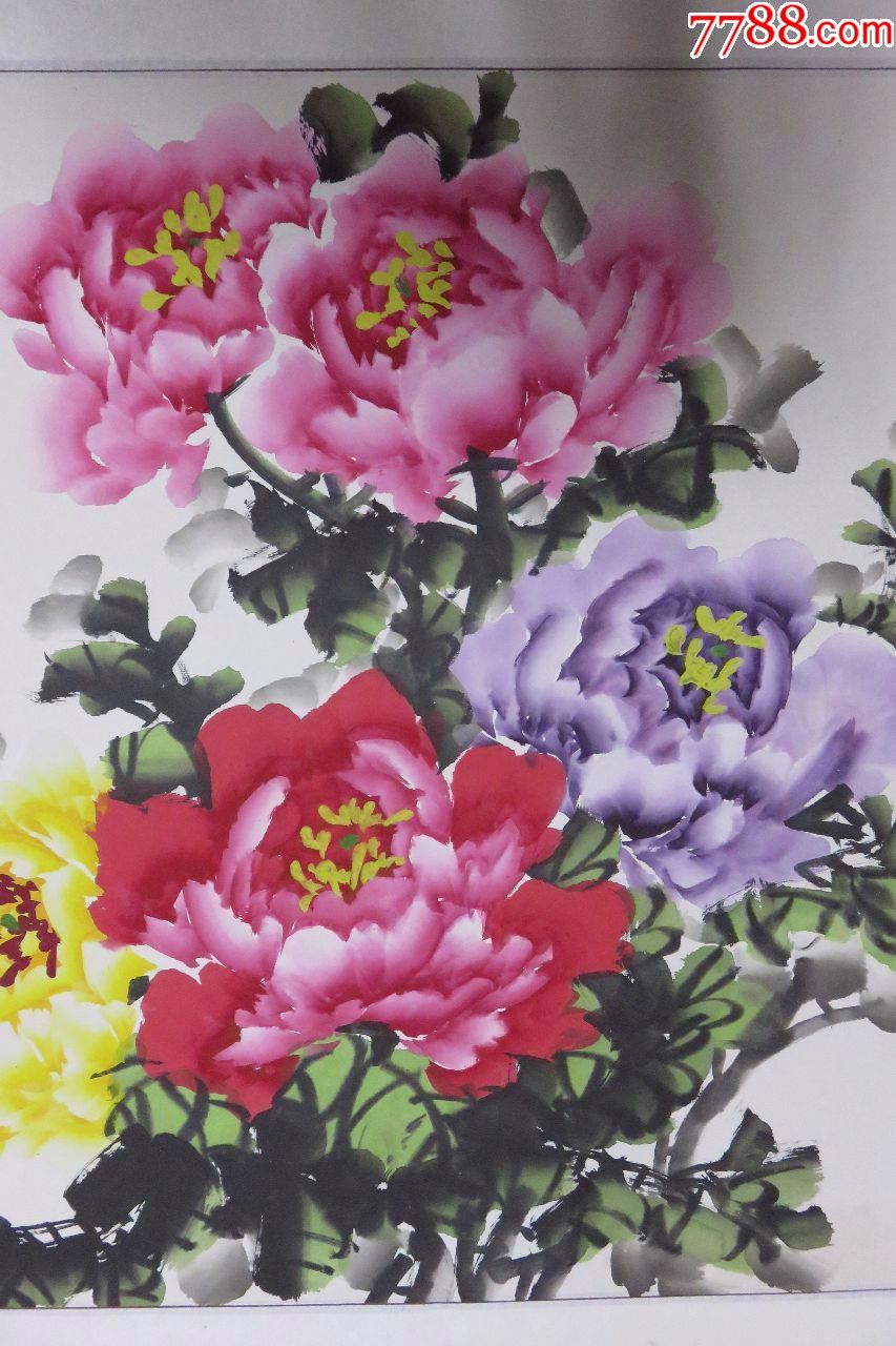 画家陈桂芳牡丹