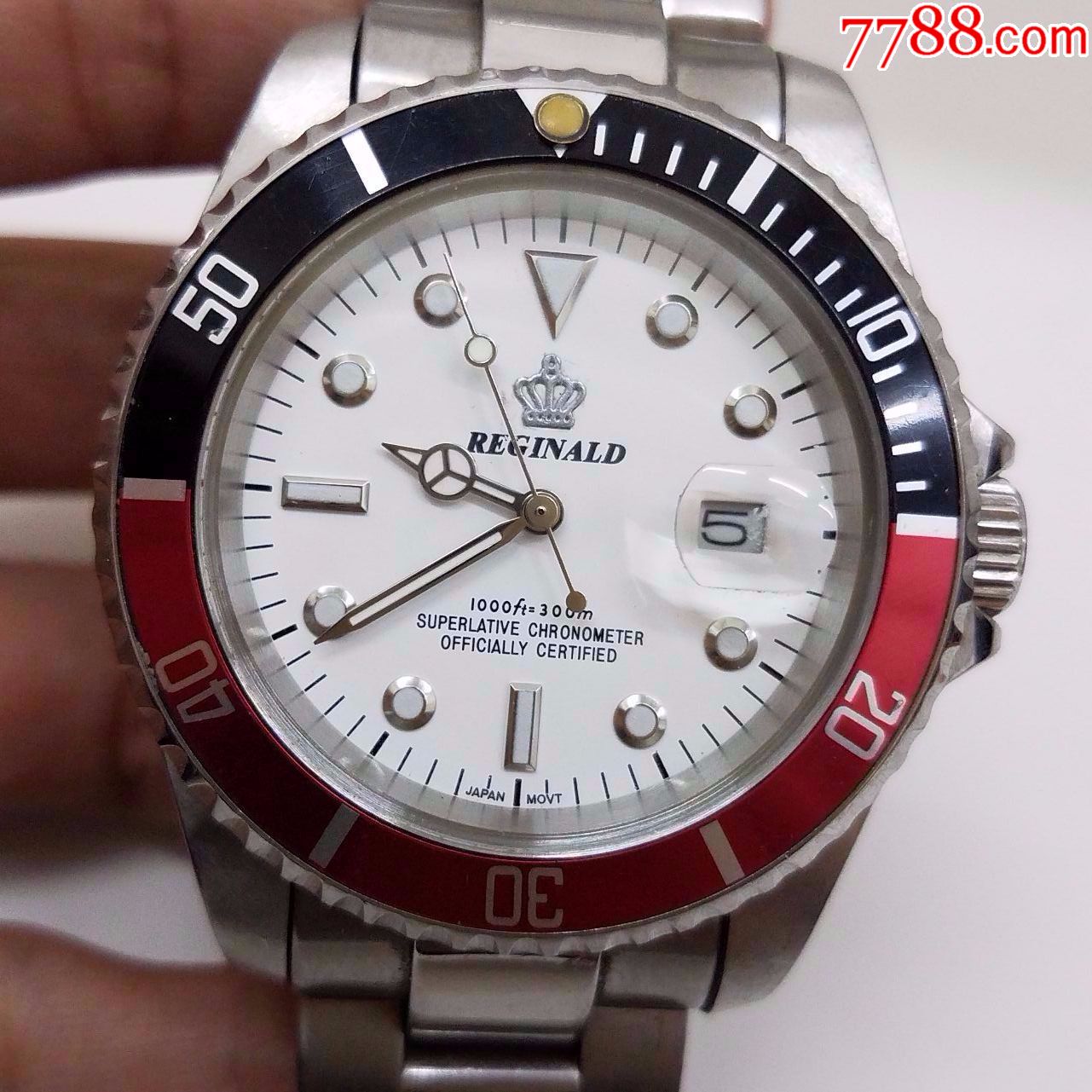 【法国品牌】雷金纳德reginald电子男表【夜光指针】【独特活动旋转