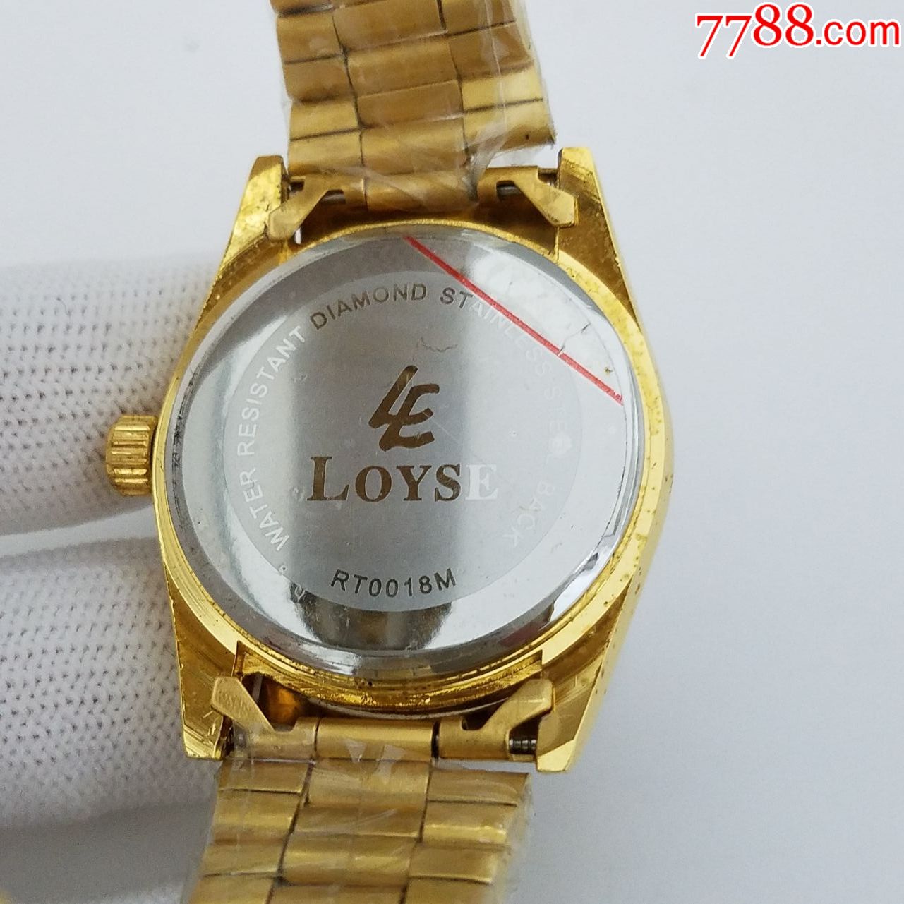 loyse电子男表【优雅金表款】【漂亮放射拉丝纹金表盘】【立体金刻度