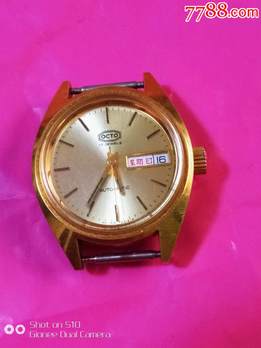 较新美品瑞士奥克吐自动女表(盘脸干净机芯光亮)_手表/腕表_第2张