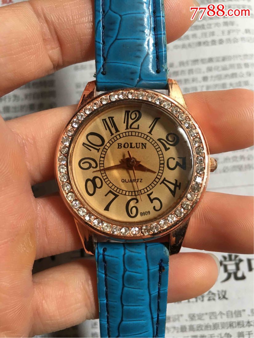 bolun满天星〔玫瑰金壳,水晶棱角镜面〕_手表/腕表_第5张