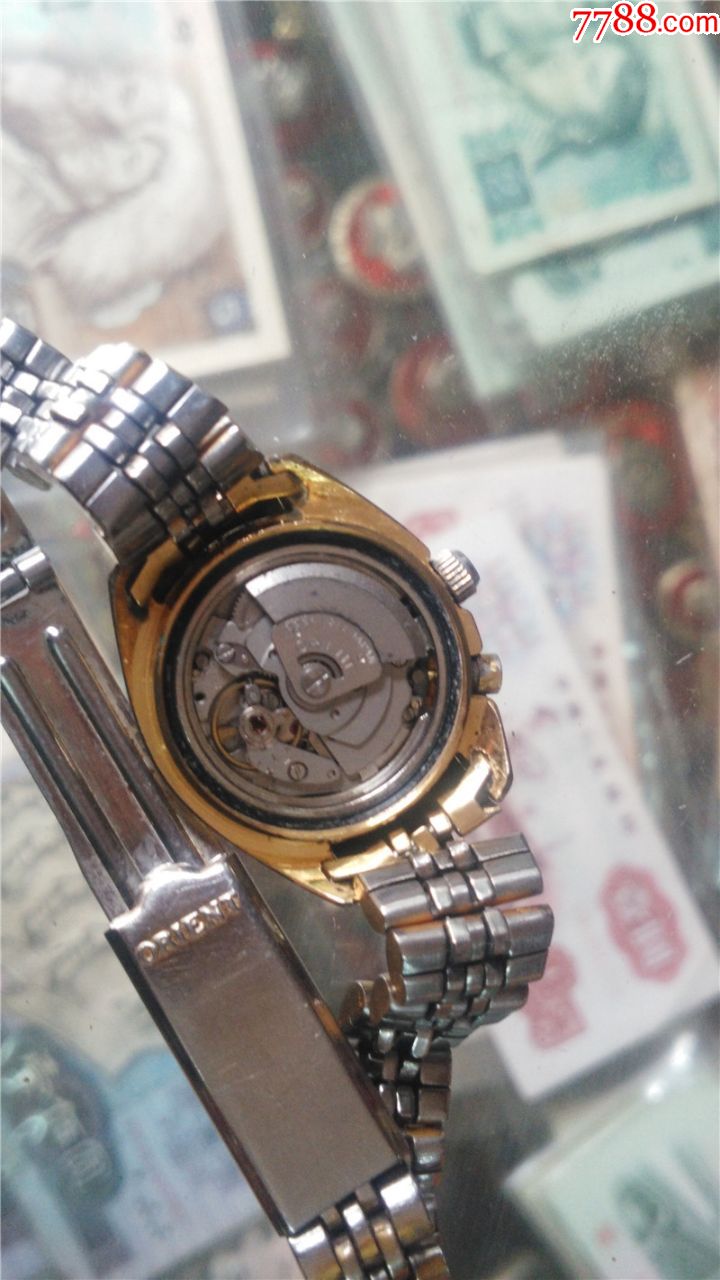 钻刻盘双狮全自动双日历女机械表机芯55841