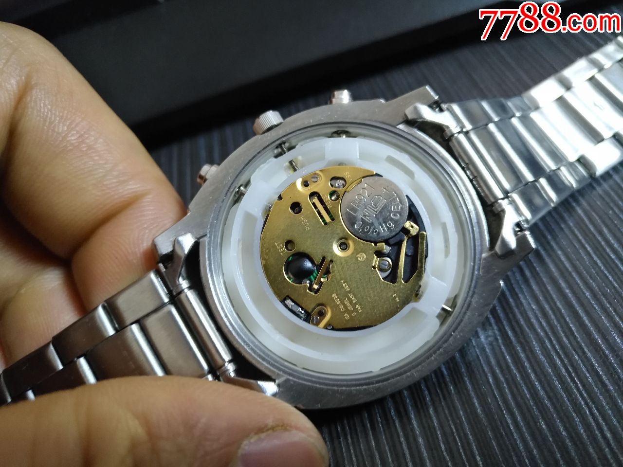 正品多针花纹盘-天王-石英男表一块_手表/腕表_第2张