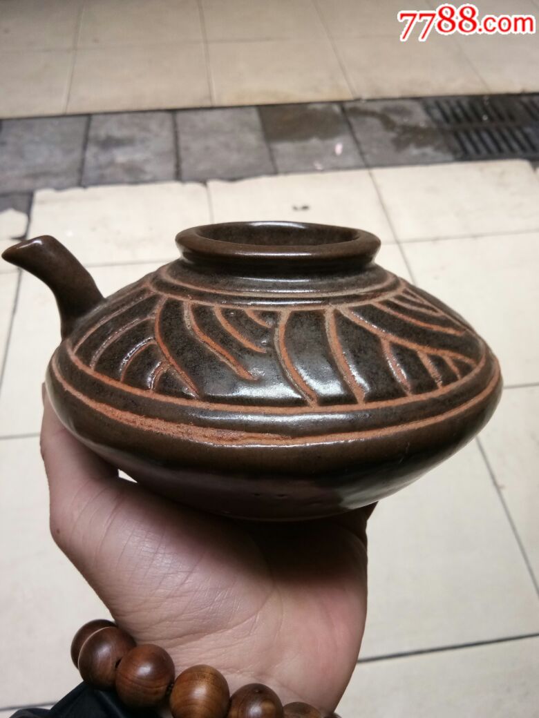 茶洋窑扁壶_价格100元_第2张