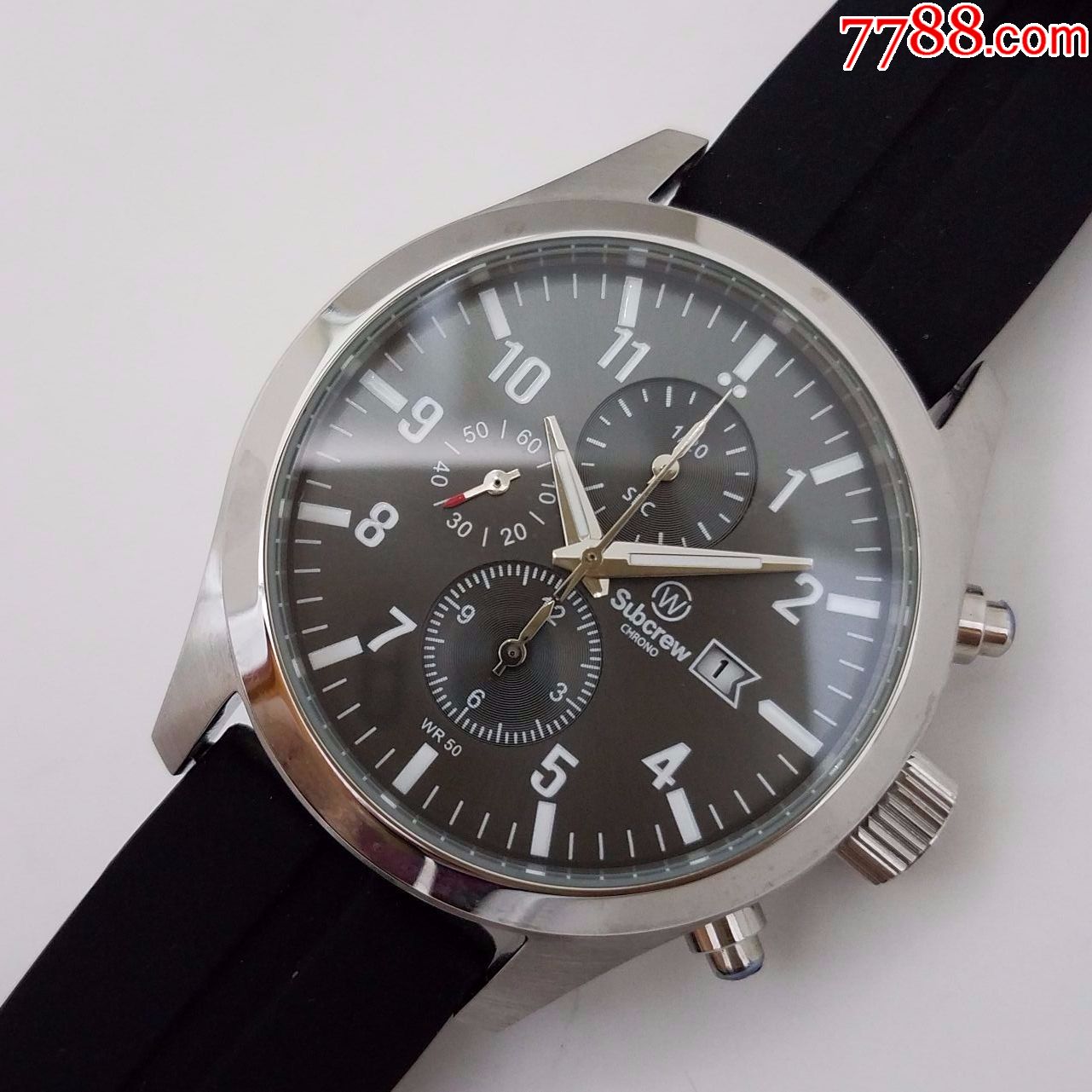 美品】【现时香港最具潜力的潮牌之一】subcrew电子计时男表_手表