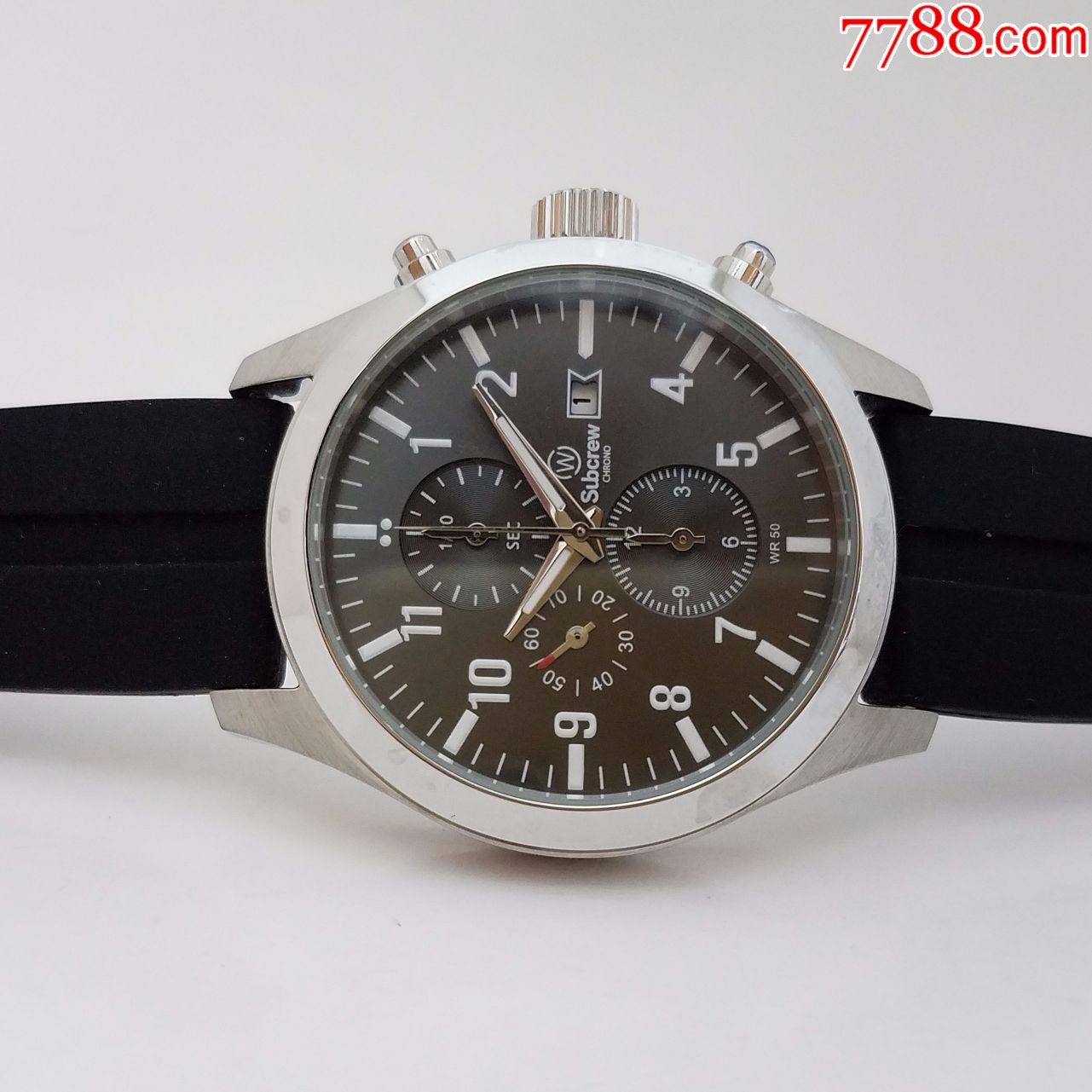 美品】【现时香港最具潜力的潮牌之一】subcrew电子计时男表_手表