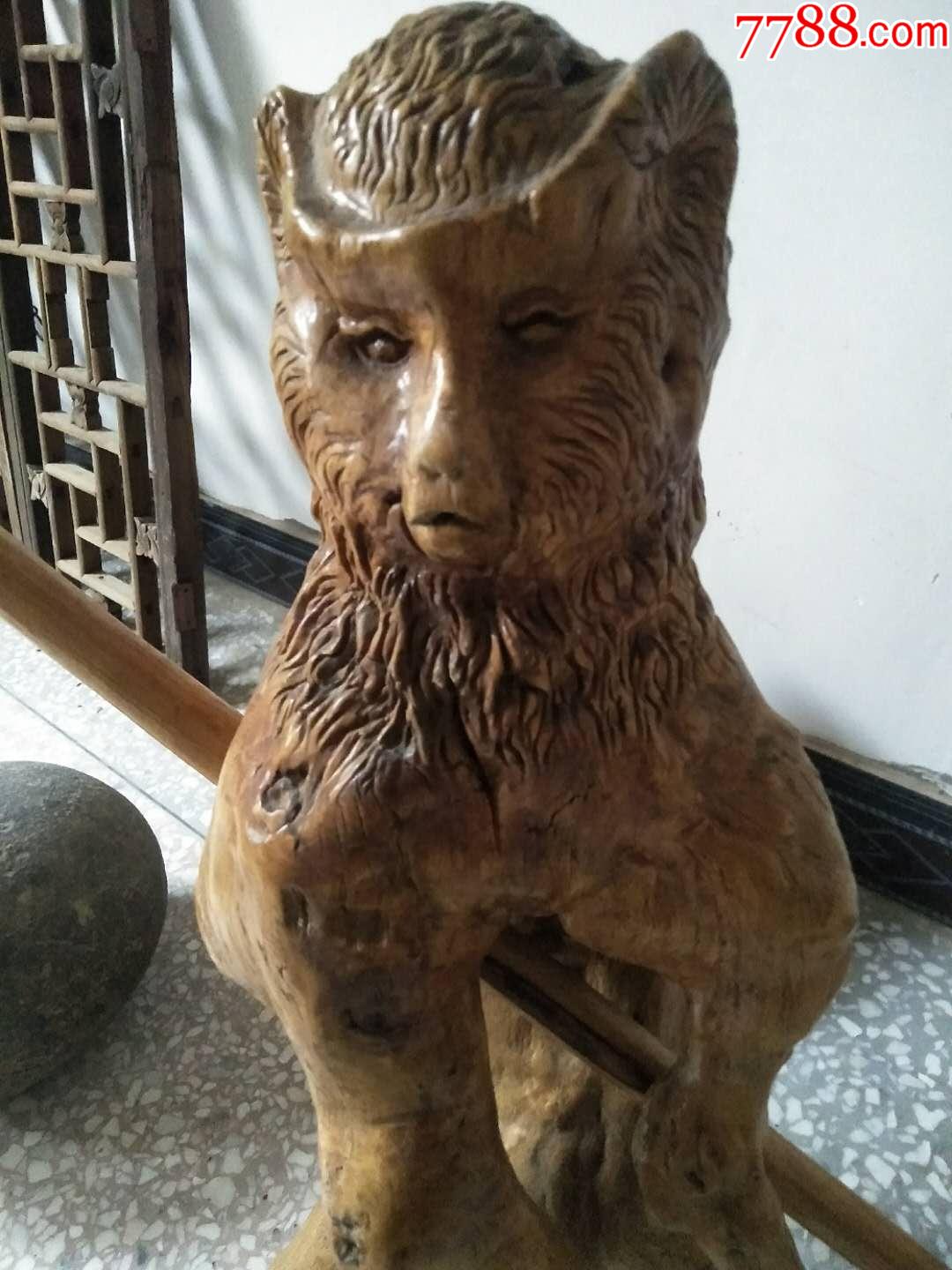 根雕猴子