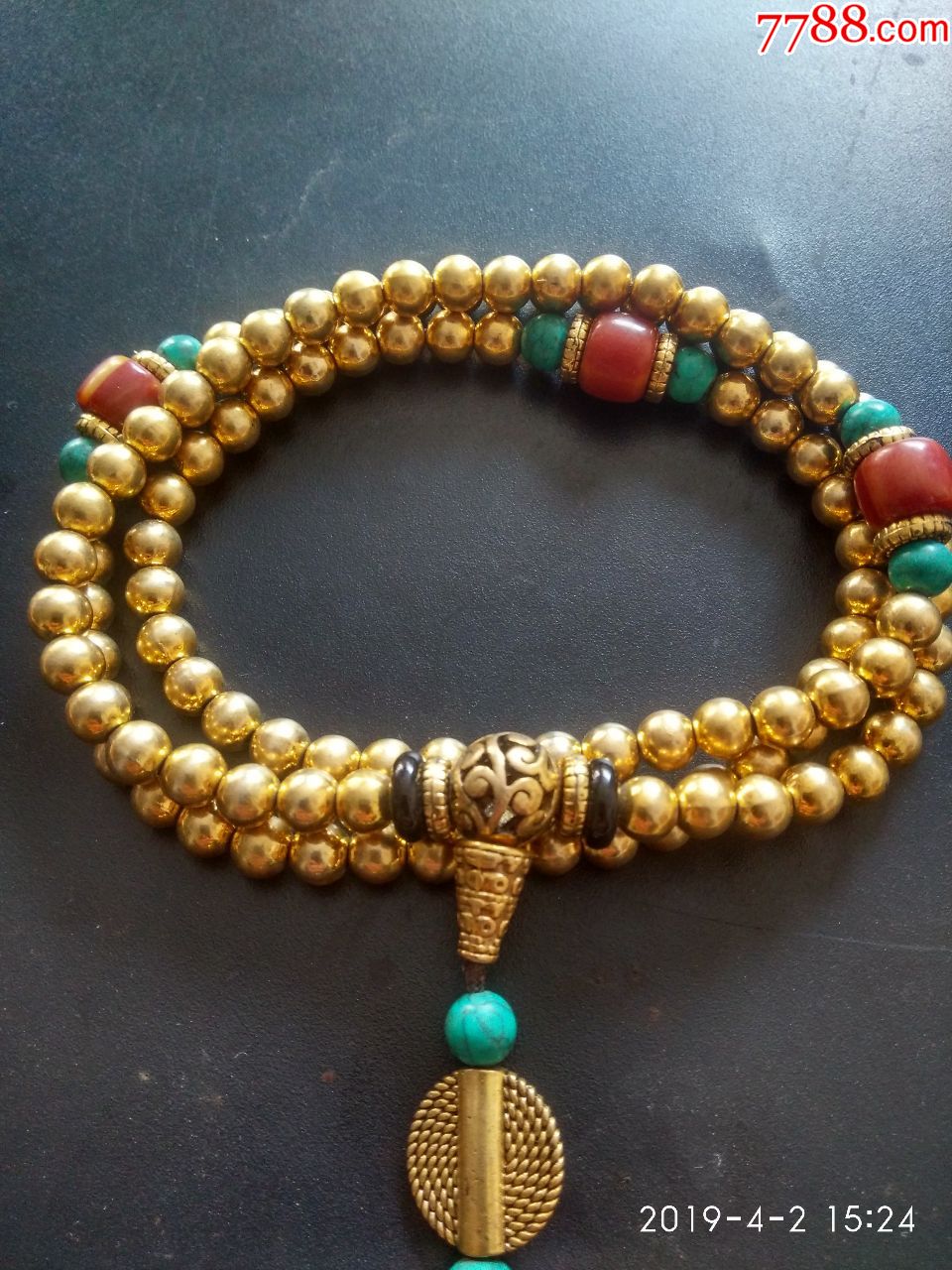 108粒黄铜佛珠,包邮.