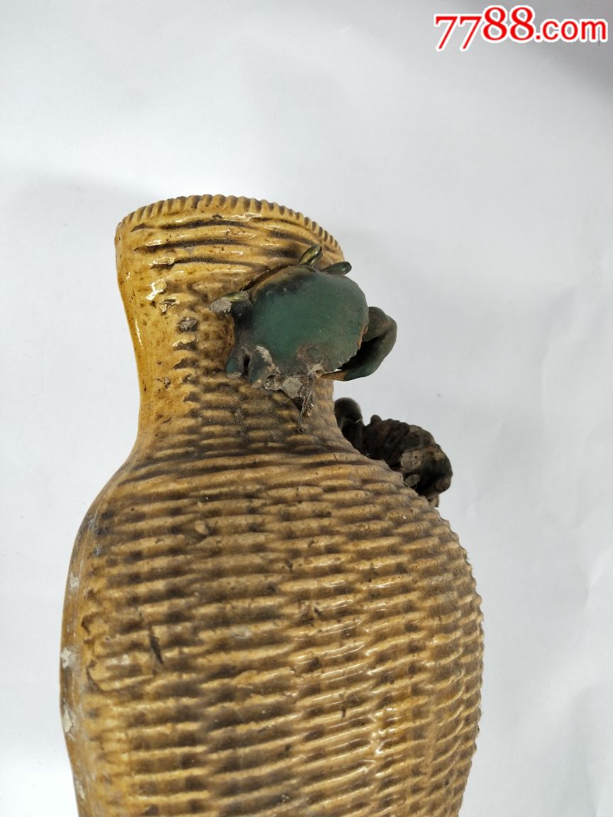 清代石湾窑蟹笼挂壁