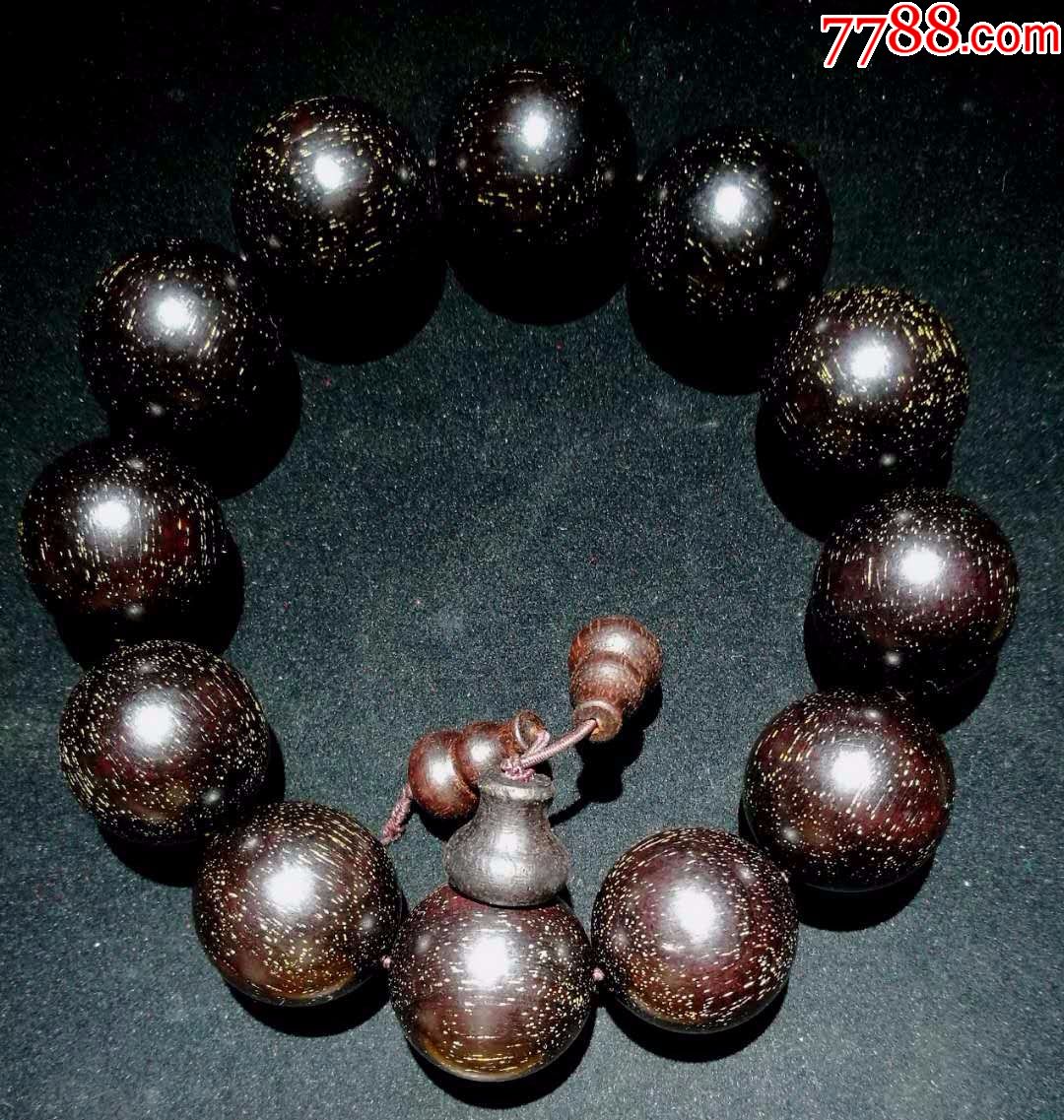 黑美人印度金星小叶紫檀手串特级品