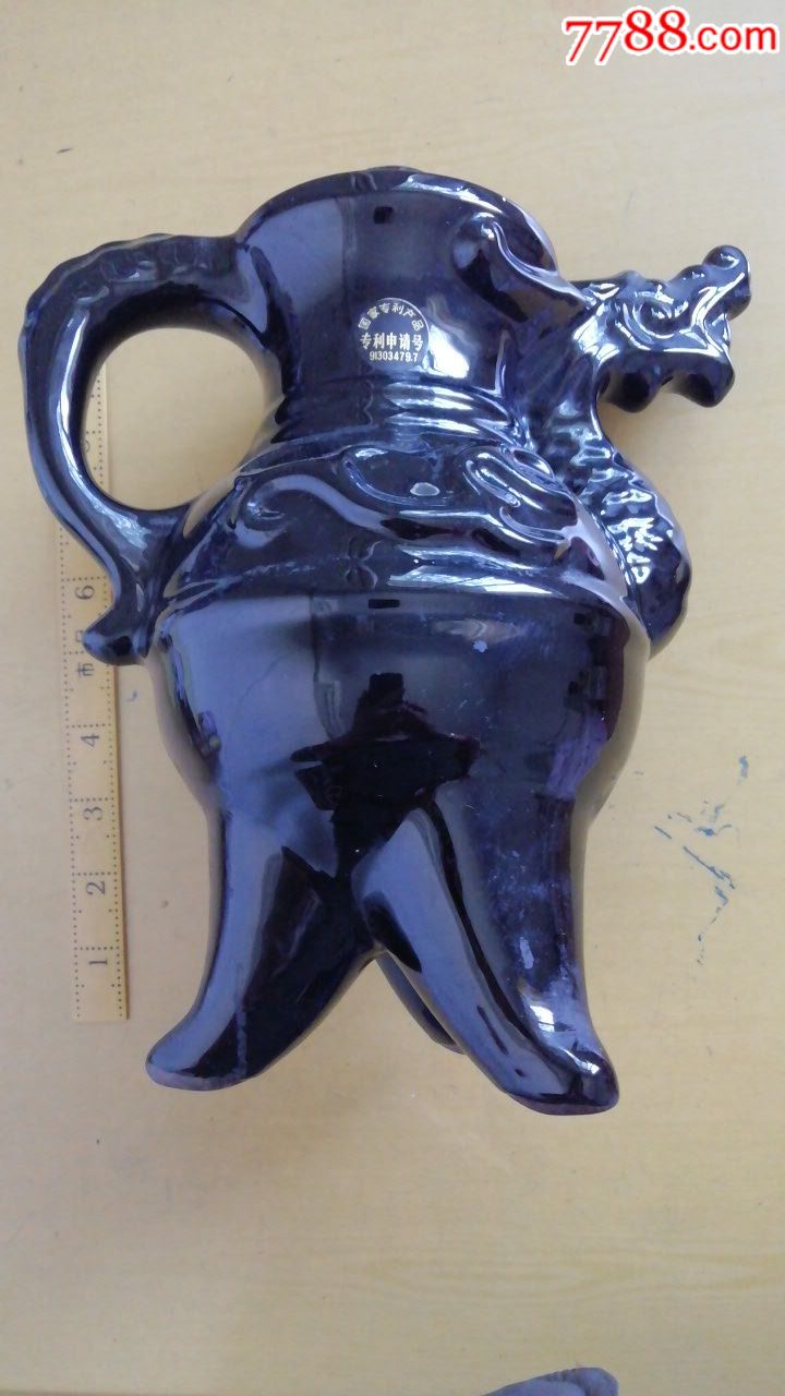 龙头瓶_酒瓶_水墨石【7788老酒瓶】